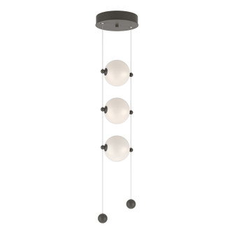 Abacus Abacus 3-Light LED Pendant in Dark Smoke (39|139059-LED-STND-07-GG0668)