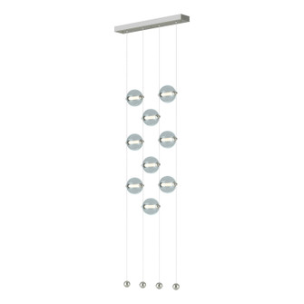 Abacus Abacus 9-Light Ceiling-to-Floor LED Pendant in Sterling (39|139057-LED-STND-85-YL0668)