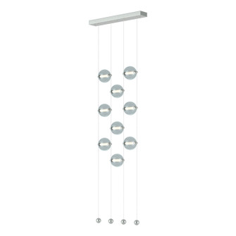 Abacus Abacus 9-Light Ceiling-to-Floor LED Pendant in Vintage Platinum (39|139057-LED-STND-82-YL0668)