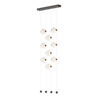 Abacus Abacus 9-Light Ceiling-to-Floor LED Pendant in Oil Rubbed Bronze (39|139057-LED-STND-14-GG0668)