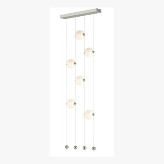 Abacus Abacus 6-Light Ceiling-to-Floor LED Pendant in Sterling (39|139055-LED-STND-85-GG0668)
