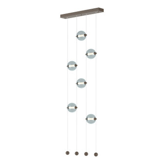 Abacus Abacus 6-Light Ceiling-to-Floor LED Pendant in Bronze (39|139055-LED-STND-05-YL0668)