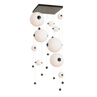 Abacus Abacus 10-Light Square LED Pendant in Oil Rubbed Bronze (39|139051-LED-STND-14-GG0694)