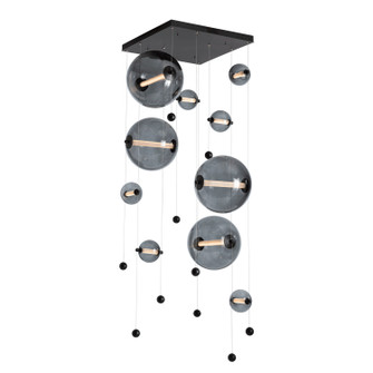 Abacus Abacus 10-Light Square LED Pendant in Black (39|139051-LED-STND-10-YL0694)