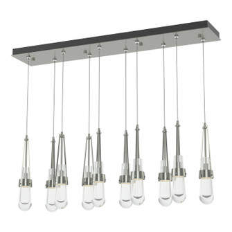 Link Link 10-Light Clear Glass Pendant in White (39|131207-SKT-LONG-02-ZM0434)