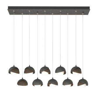 Brooklyn Brooklyn 10-Light Double Shade Pendant in Natural Iron (39|131205-SKT-STND-20-05-GG0711)