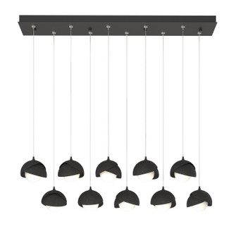 Brooklyn Brooklyn 10-Light Double Shade Pendant in Black (39|131205-SKT-STND-10-10-GG0711)
