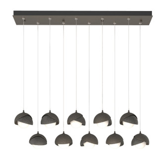 Brooklyn Brooklyn 10-Light Double Shade Pendant in Dark Smoke (39|131205-SKT-STND-07-20-GG0711)