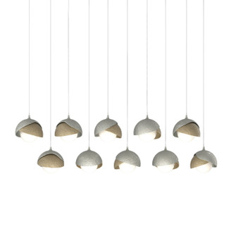 Brooklyn Brooklyn 10-Light Double Shade Pendant in Sterling (39|131205-SKT-LONG-85-84-GG0711)