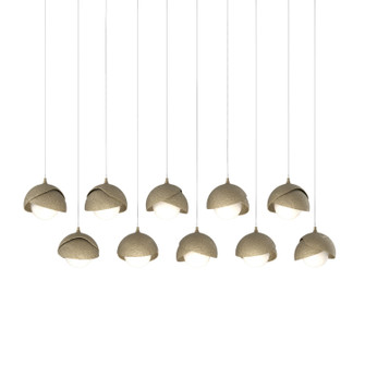 Brooklyn Brooklyn 10-Light Double Shade Pendant in Soft Gold (39|131205-SKT-LONG-84-84-GG0711)