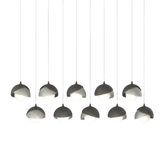 Brooklyn Brooklyn 10-Light Double Shade Pendant in Natural Iron (39|131205-SKT-LONG-20-85-GG0711)