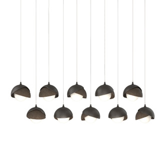 Brooklyn Brooklyn 10-Light Double Shade Pendant in Oil Rubbed Bronze (39|131205-SKT-LONG-14-05-GG0711)
