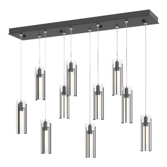 Exos Glass Exos Glass 10-Light Pendant in Black (39|131204-SKT-STND-10-ZM0065)