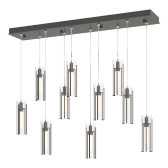Exos Glass Exos Glass 10-Light Pendant in Dark Smoke (39|131204-SKT-STND-07-ZM0065)