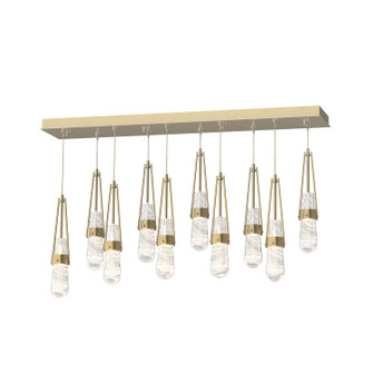 Link Link 10-Light Blown Glass Pendant in Modern Brass (39|131200-SKT-STND-86-YJ0434)