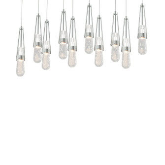 Link Link 10-Light Blown Glass Pendant in Vintage Platinum (39|131200-SKT-LONG-82-YG0434)