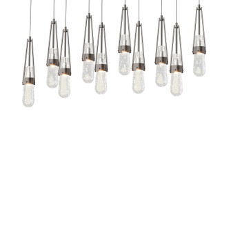 Link Link 10-Light Blown Glass Pendant in Oil Rubbed Bronze (39|131200-SKT-LONG-14-YG0434)