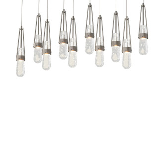 Link Link 10-Light Blown Glass Pendant in Dark Smoke (39|131200-SKT-LONG-07-YG0434)