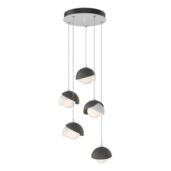 Brooklyn Brooklyn 5-Light Double Shade Pendant in White (39|131125-SKT-STND-02-20-GG0711)