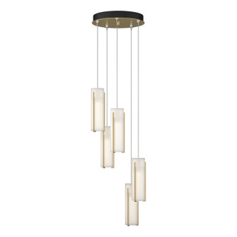 Exos Glass Exos Glass 5-Light Pendant in Modern Brass (39|131124-SKT-STND-86-GG0065)