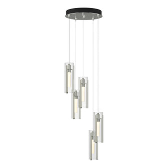 Exos Glass Exos Glass 5-Light Pendant in Sterling (39|131124-SKT-STND-85-ZM0065)