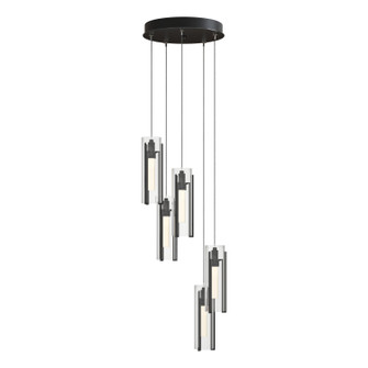 Exos Glass Exos Glass 5-Light Pendant in Ink (39|131124-SKT-LONG-89-GG0065)