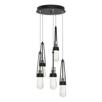 Link Link 5-Light Blown Glass Pendant in Black (39|131120-SKT-STND-10-YG0434)