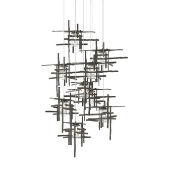 Tura Tura 9-Light Seeded Glass Pendant in Dark Smoke (39|131107-SKT-LONG-07-II0728)