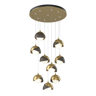 Brooklyn Brooklyn 9-Light Double Shade Pendant in Modern Brass (39|131105-SKT-STND-86-07-GG0711)