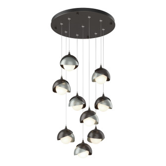 Brooklyn Brooklyn 9-Light Double Shade Pendant in Oil Rubbed Bronze (39|131105-SKT-STND-14-82-GG0711)