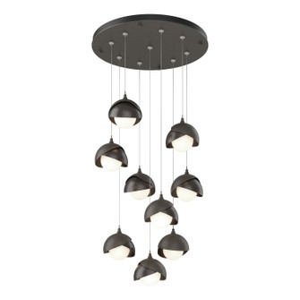 Brooklyn Brooklyn 9-Light Double Shade Pendant in Dark Smoke (39|131105-SKT-STND-07-14-GG0711)