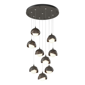Brooklyn Brooklyn 9-Light Double Shade Pendant in Dark Smoke (39|131105-SKT-STND-07-05-GG0711)