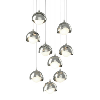 Brooklyn Brooklyn 9-Light Double Shade Pendant in Sterling (39|131105-SKT-LONG-85-85-GG0711)