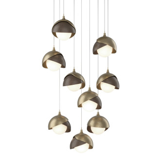 Brooklyn Brooklyn 9-Light Double Shade Pendant in Soft Gold (39|131105-SKT-LONG-84-05-GG0711)