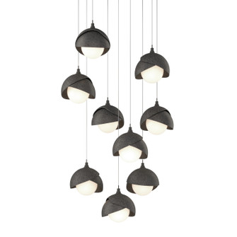 Brooklyn Brooklyn 9-Light Double Shade Pendant in Natural Iron (39|131105-SKT-LONG-20-20-GG0711)