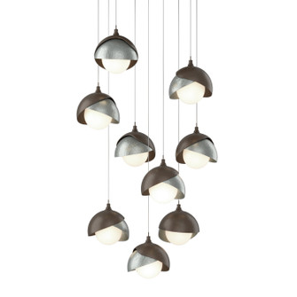 Brooklyn Brooklyn 9-Light Double Shade Pendant in Bronze (39|131105-SKT-LONG-05-82-GG0711)