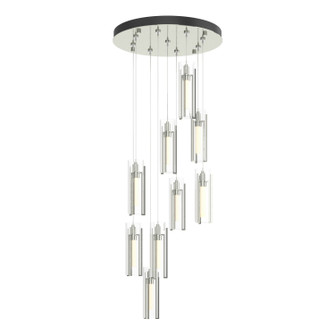 Exos Glass Exos Glass 9-Light Pendant in Sterling (39|131104-SKT-STND-85-ZM0065)