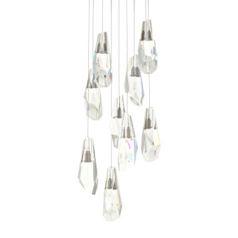 Luma Luma 9-Light Large Crystal Pendant in Bronze (39|131101-SKT-LONG-05-CR)