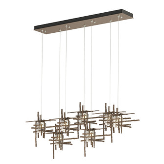 Tura Tura 7-Light Seeded Glass Pendant in Bronze (39|131095-SKT-STND-05-II0728)