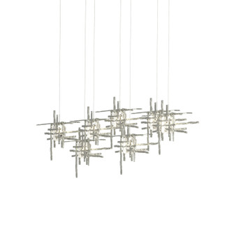 Tura Tura 7-Light Seeded Glass Pendant in Sterling (39|131095-SKT-LONG-85-II0728)