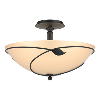 Leaf Forged Leaves Large Semi-Flush in Black (39|126732-SKT-10-SS0052)