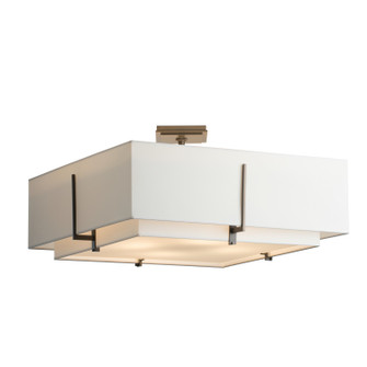 Exos Exos Square Large Double Shade Semi-Flush in Dark Smoke (39|126513-SKT-07-SF2012-SF2401)