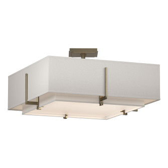 Exos Exos Square Double Shade Semi-Flush in Soft Gold (39|126510-SKT-84-SF1605-SE2012)