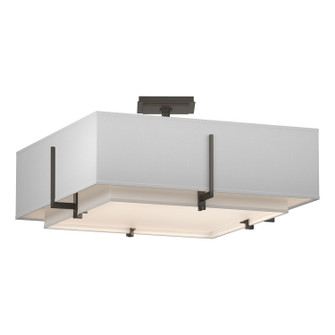 Exos Exos Square Double Shade Semi-Flush in Dark Smoke (39|126510-SKT-07-SF1605-SF2012)
