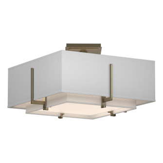 Exos Exos Square Small Double Shade Semi-Flush in Soft Gold (39|126507-SKT-84-SF1205-SF1605)