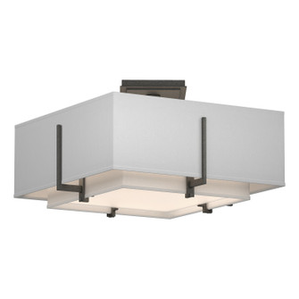 Exos Exos Square Small Double Shade Semi-Flush in Natural Iron (39|126507-SKT-20-SF1205-SF1605)