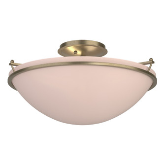 Simple Lines Three Light Semi-Flush Mount in Soft Gold (39|124304-SKT-84-SS0053)
