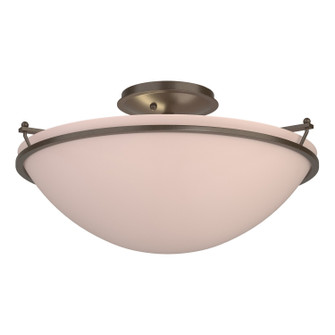 Simple Lines Three Light Semi-Flush Mount in Bronze (39|124304-SKT-05-SS0053)