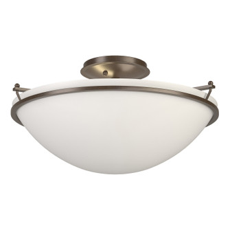 Simple Lines Three Light Semi-Flush Mount in Bronze (39|124304-SKT-05-GG0053)