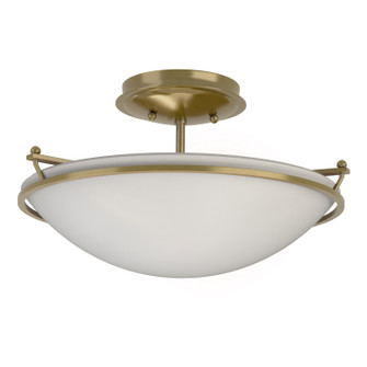 Simple Lines Plain Small Semi-Flush in Modern Brass (39|124302-SKT-86-GG0047)